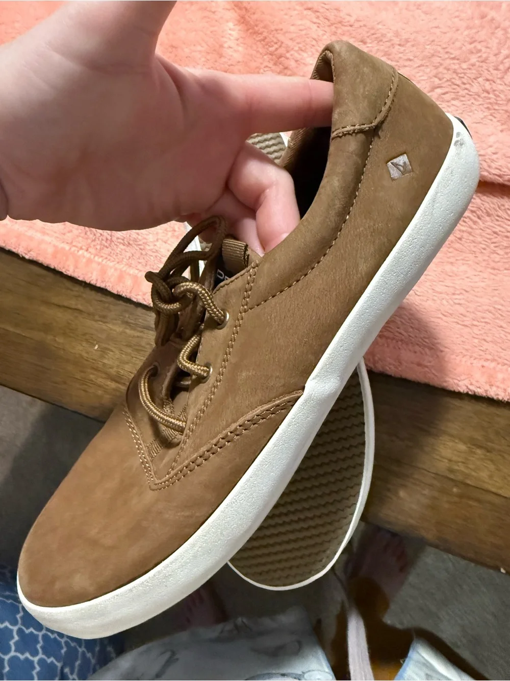 Sperry Big Kids Brown Leather Lace-Up Boat Shoes